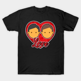 Valentines Day Gay Men Couple T-Shirt